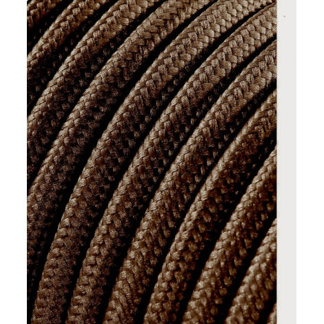 CABLE CORDON TUBULAIRE 2x0.75mm C20 MARRON 5m (1/3)
