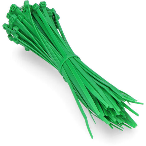 Bridas verdes 200x4,8mm (bolsa 100 unid.) nylon alta calidad (1/3)