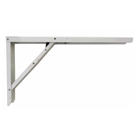 Escuadra de ángulo Fepre Blanco Acero 30 x 52 cm