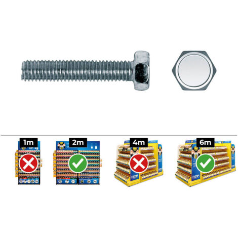 Caja 250 unid. tornillo metrica hexagonal din/ref 933 ø6x16mm zincado celo