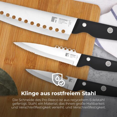 SET 3 UNID. CUCHILLOS ACERO INOX. PRO REECO BG41026DBL BERGNER (1/3)