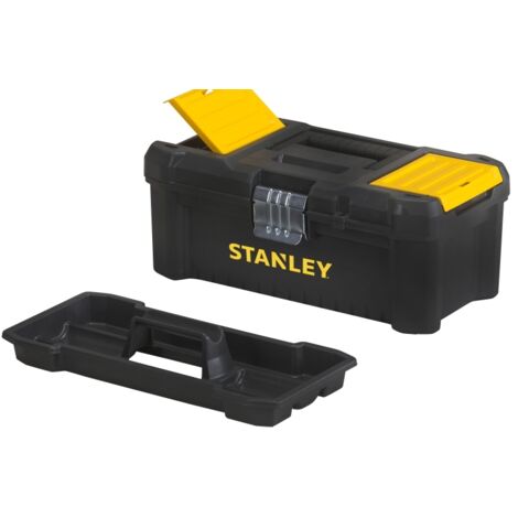 Stanley – Caja de herramientas de plástico 12.5/32cm – Cierre de metal – Para uso profesional en espacios confinados – Alta resistencia (1/5)