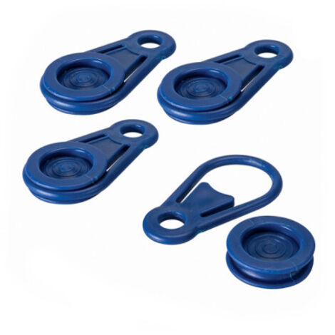 CONJUNTO DE 6 CLIPS TIPO PINZA PARA SUJECION DE TOLDOS Y LONAS. Ø0,44x8,3cm BENSON (1/2)
