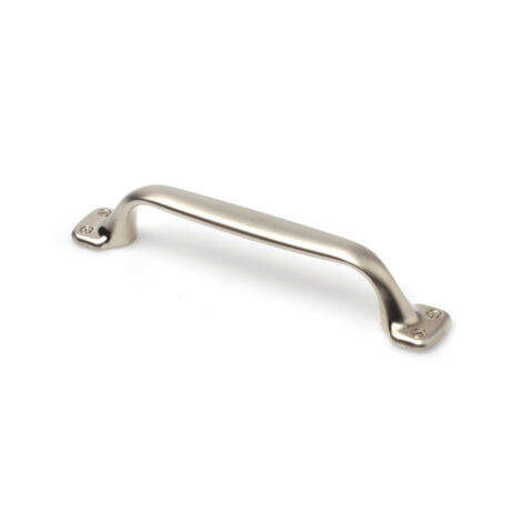 Tirador de mueble tipo asa, modelo 580, de zamak con acabado níquel bisú, 96 mm, blíster 4 uds (1/7)