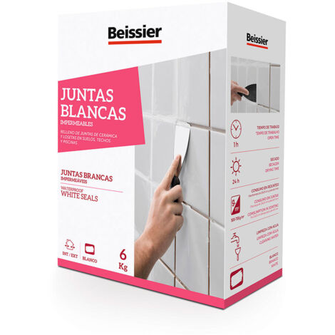 Masilla para juntas blancas impermeables 6 kg (1/2)