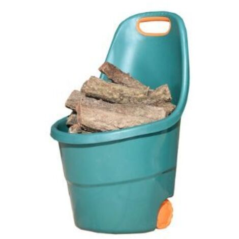 Carro de jardín verde 68 l - 53 x 57 x 88,5 cm (1/4)