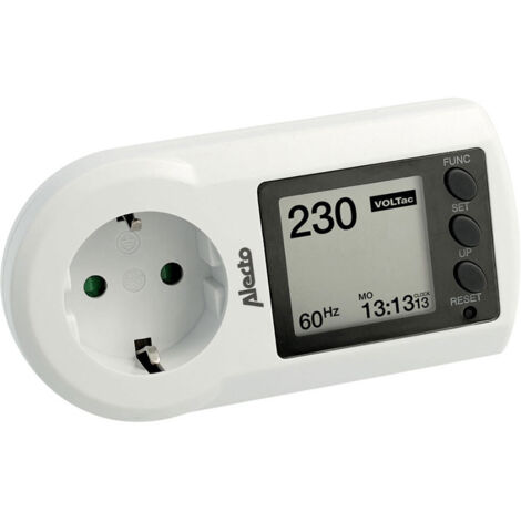 Enchufe con monitor de consumo eléctrico Alecto Blanco 3680 W (1/2)