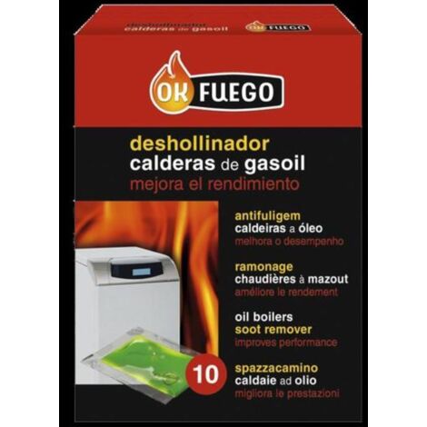 Okfuego deshollinador líquido para estufas de gasoil, 10 uds x 5 ml (1/5)