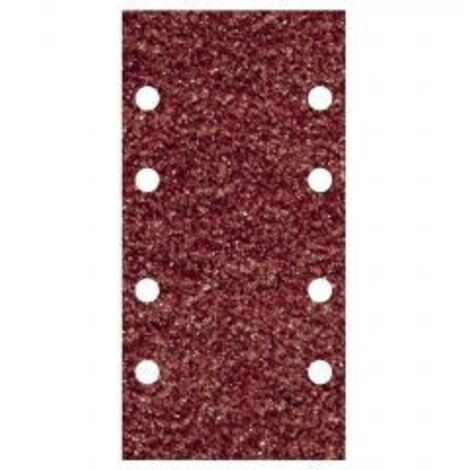 Hojas de lijar adhesivas de corindón perforadas, 93 x 185 mm, grano 80, 10 uds (1/10)