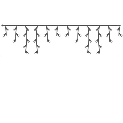 Cortina de Luces LED EDM 71265 Icicle Easy-Connect 0,72 W 200 x 50 cm (1/2)