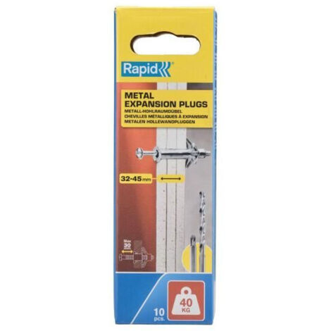 Blister 10 unidades taco de expansión metálico ø11x80 tornillo m5x89 5001552 rapid