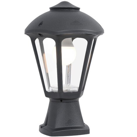 Farola GIAMPY 1xE27 IP55 resina negra (1/3)