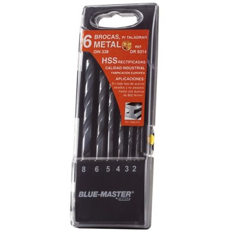 BROCA HSS DIN338 ESTUCHE 6PZS - 2-8 MM (1/2)