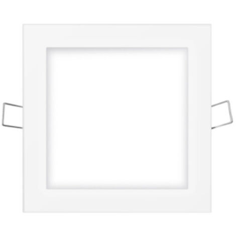 MINI DOWNLIGHT LED EMPOTRABLE CUADRADO 6W 6400K LUZ FRIA. COLOR BLANCO 11,7x11,7cm EDM (1/2)
