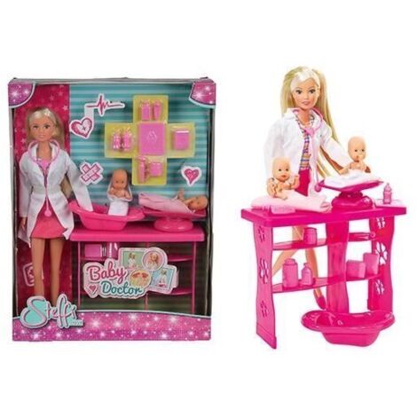 MUÑECA STEFFI LOVE 29 CM PEDIATRA CON 2 BEBES Y ACCESORIOS (1/5)