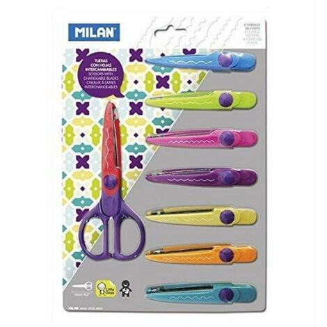 Tijeras Milan 9 Piezas Multicolor Plástico (1/4)