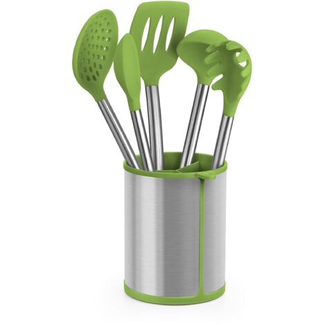 Espátula para Pastel BRA A197006 Verde Metal Acero Inoxidable (1/4)