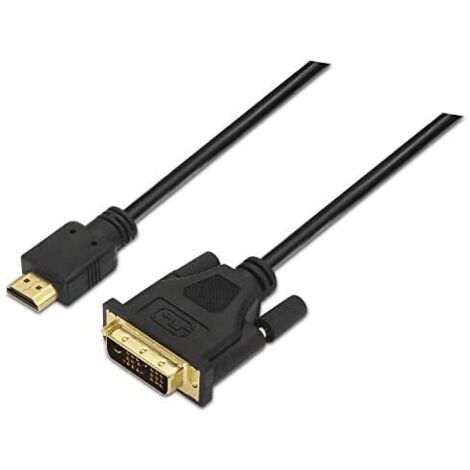 Cable HDMI Aisens A117-0090/ DVI Macho - HDMI Macho/ 1.8m/ Negro (1/2)