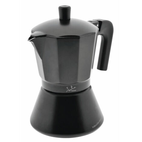 CAFETERA JATA CFI12 NEGRA, ALUMINIO, 12 TAZAS, APTA TODO TIPO DE FUEGOS (1/4)