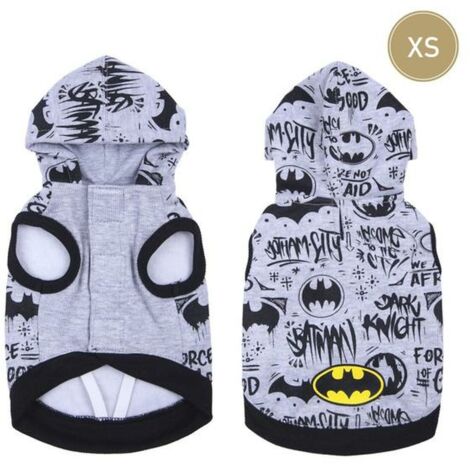 SUDADERA PARA PERRO XS COTTON BRUSHED BATMAN BLACK (1/5)