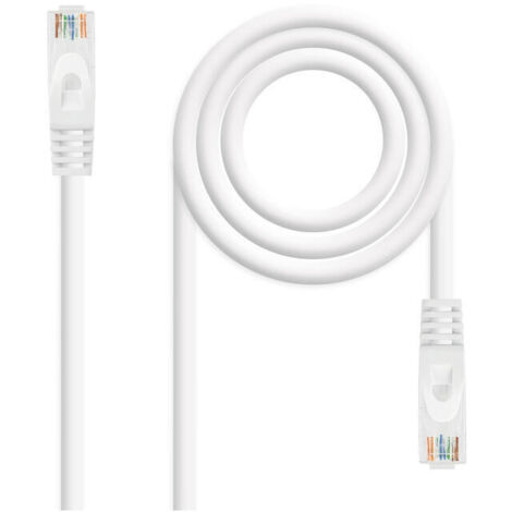 CABLE RED LATIGUILLO RJ45 LSZH CAT.6A UTP AWG24 BLANCO 3M NANOCABLE 10.20.1803-W (1/3)