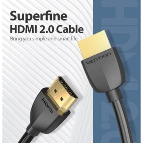 Cable HDMI 2.0 4K Portatil Vention AAIBG/ HDMI Macho - HDMI Macho/ 1,5m/ Negro (1/2)