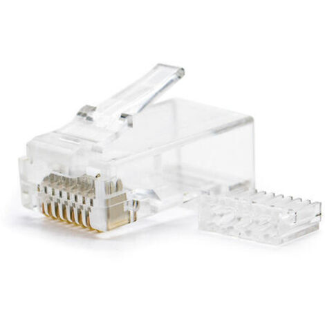 Conector RJ45 NANOCABLE 10.21.0201-100 Transparente (1/3)
