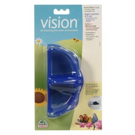 HARI Vision Tazas para Comida/Agua, Azul