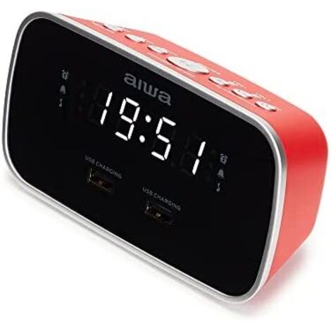 Radio Despertador Aiwa CRU-19RD Rojo (1/4)