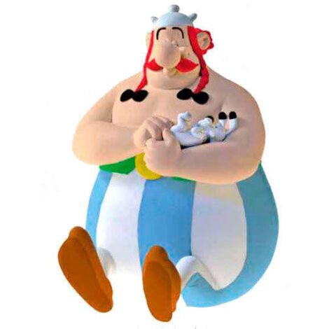 Figura hucha Obelix Sentado Asterix El Galo 17cm