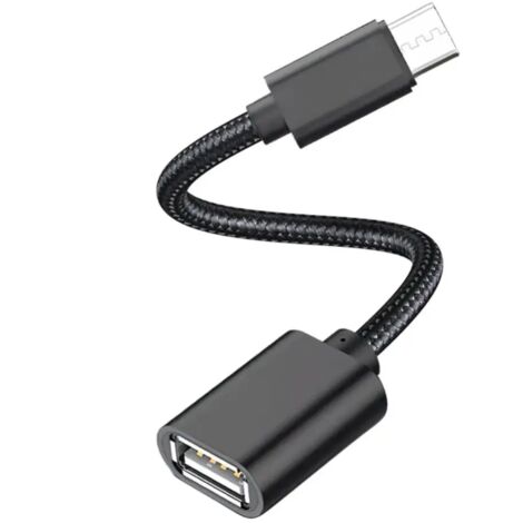 USB 2.0, 0.15m cable USB 0,15 m USB C USB A Negro (1/5)