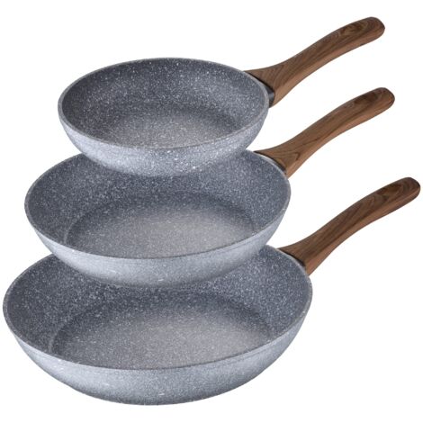 Set 3 sartenes Ã22 Ã26 y Ã28 Daimiel, aluminio forjado, inducciÃ³n (1/5)