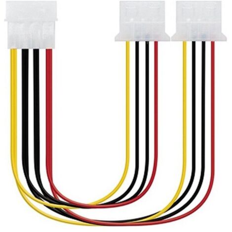 CABLE ALIMENTACION MOLEX 5.25 M-2X5.25 H 20CM NANOCABLE 10.19.0401 (1/3)