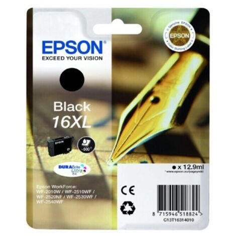 Cartucho de Tinta Original Epson nº16 XL Alta Capacidad/ Negro (1/4)