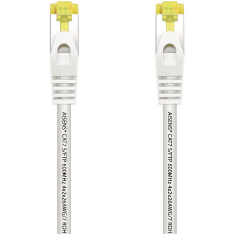 Cable de Red RJ45 SFTP Aisens A146-0489 Cat.7/ 50cm/ Blanco (1/3)