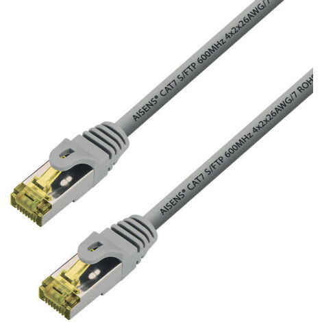 Cable de Red RJ45 SFTP Aisens A146-0339 Cat.7/ 15m/ Gris (1/2)