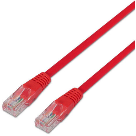 Cable de Red RJ45 UTP Aisens A135-0238 Cat.6/ 1m/ Rojo (1/2)