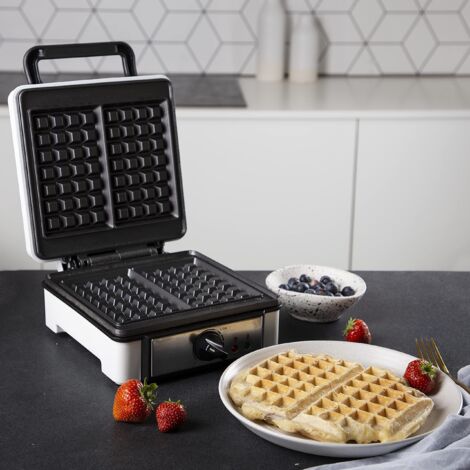 Gofrera Princess 132397 1200W con Termostato Ajustable y Placas Antiadherentes  Oferta exclusiva