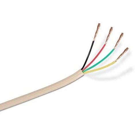Bobina de Cable de Teléfono Aisens A143-0321 4C/ 100m/ Beige (1/2)