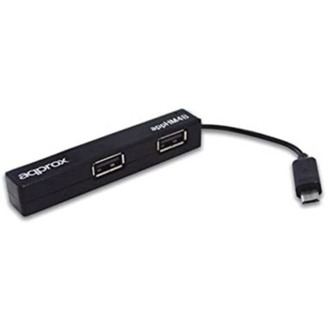 APPHM4B hub de interfaz 480 Mbit/s Negro (1/5)