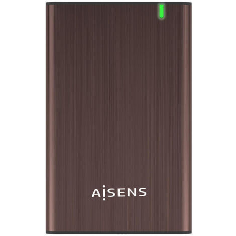 AISENS CAJA EXTERNA 2,5 ASE-2525BWN 9.5MM SATA A USB 3.0/USB3.1 GEN1, MARRON (1/4)