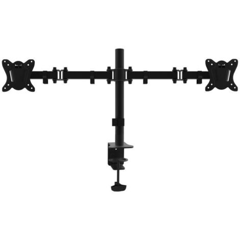 SOPORTE PANTALLA PARA MESA DOS BRAZOS 2 PANTALLAS  13-32  DE BRAZO   INCLINABLE  Y GIRATORIO 360º MAX. VESA 100X100 HATA 8KG (1/3)