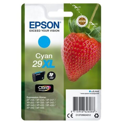 Cartucho tinta epson 29xl c13t29924012 cian (1/2)