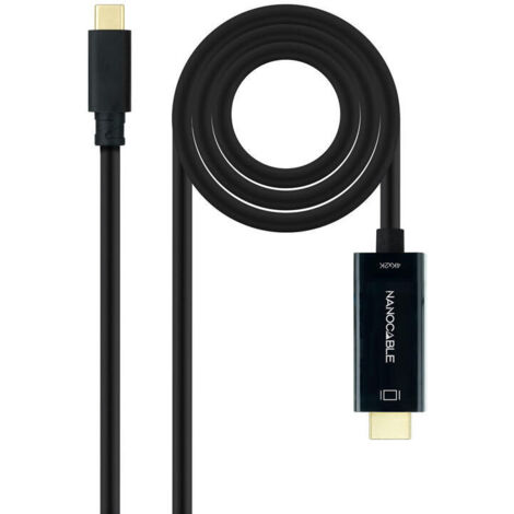 Cable USB-C a HDMI NANOCABLE 10.15.5133 Negro 3 m 4K Ultra HD (1/4)