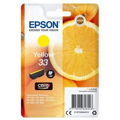 Cartucho tinta epson t334440 amarillo xp530xp630 (1/2)