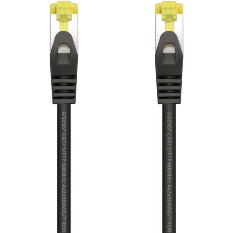 Cable de Red RJ45 SFTP Aisens A146-0484 Cat.7/ 25cm/ Negro (1/3)