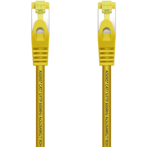 Cable de Red RJ45 SFTP Aisens A146-0473 Cat.7/ 50cm/ Amarillo (1/3)