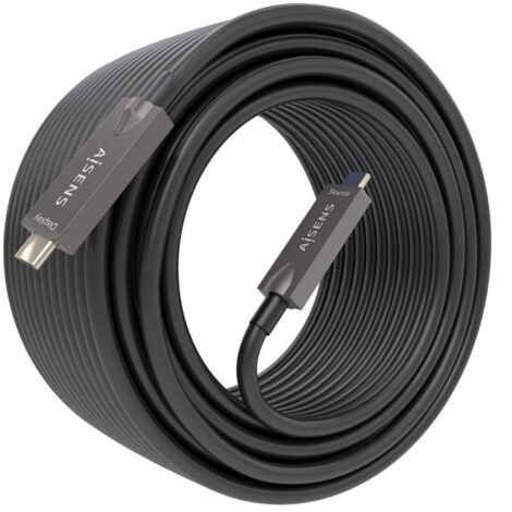 CABLE USB3.1 AISENS GEN2 10GBPS AOC 4K 3A 60W E-MARK USB-C M/M 7.5M (1/2)