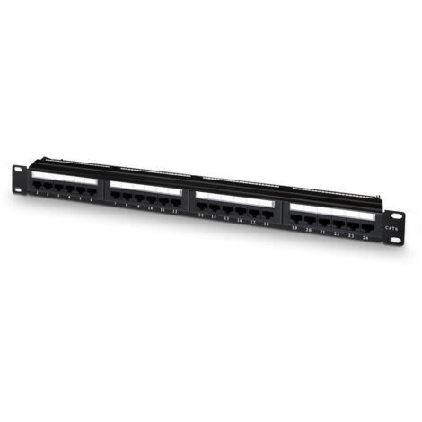 Patch Panel Aisens A141-0308/ 24 Puertos/ Cat.6/ Altura 1U (1/2)