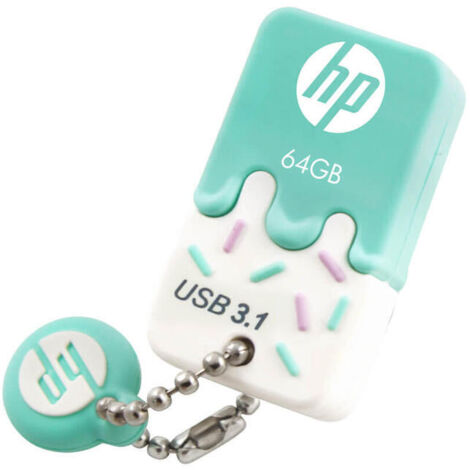 Memoria USB HP HPFD778W-64 Menta 64 GB 30 MB/s-75 MB/s (1 unidad) (1/4)